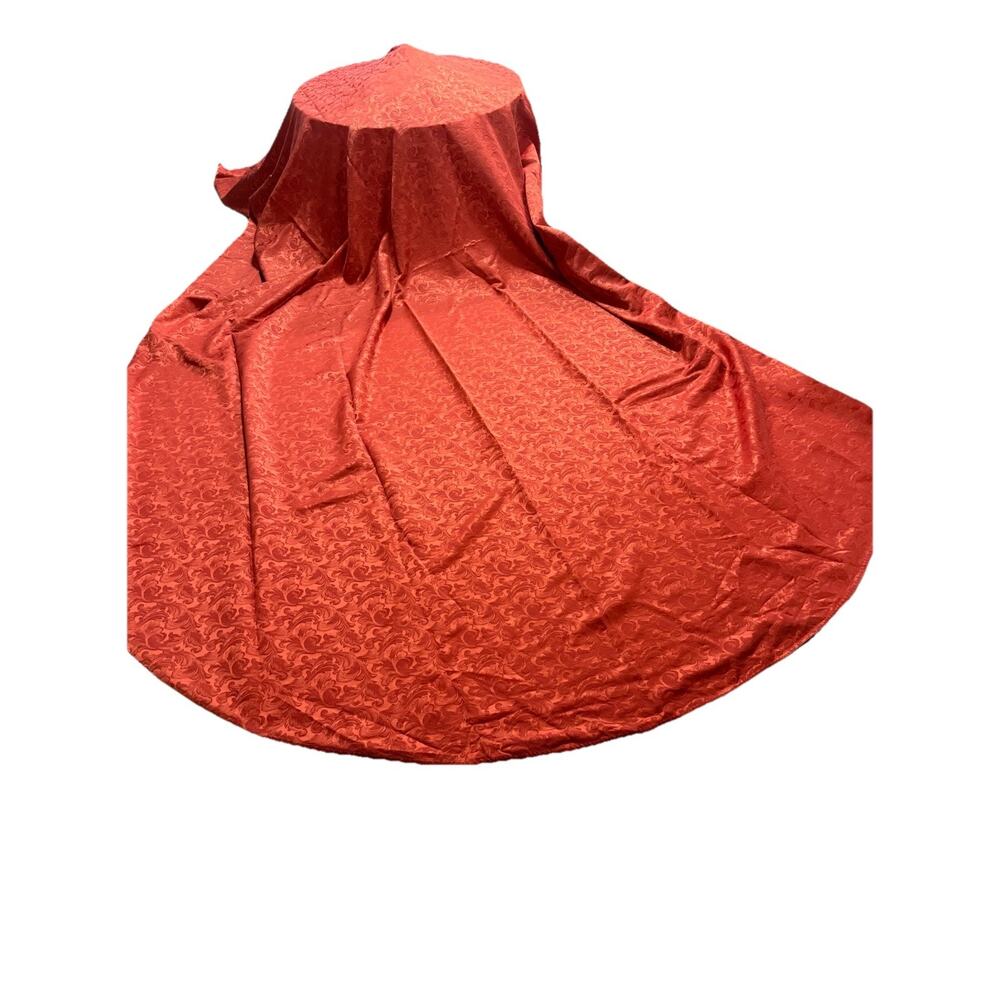 Proflax German Damask Tablecloth 154x97 Red Large Cotton Blend Elegant